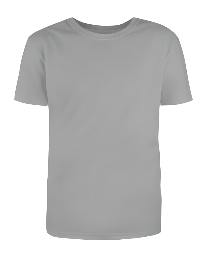 Plain Grey Half Sleeves Round Neck T-Shirt | Echo Envy